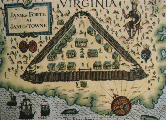 Establishment of Jamestown in Virginia
