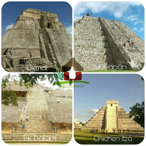Surgen las ciudades principales del nuevo imperio Chichén-itzá, Uxmal y Mayapán.