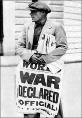 England and France declare War on Germany