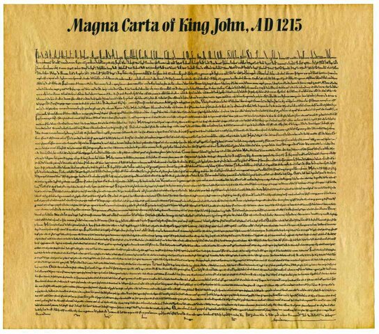Magna Carta is signed