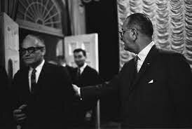 Lyndon B Johnson defeats Barry Goldwater