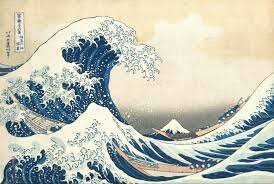 Under the Wave off Kanagawa (Kanagawa oki nami ura),  also known as the Great Wave, from the series Thirty-six Views of Mount Fuji