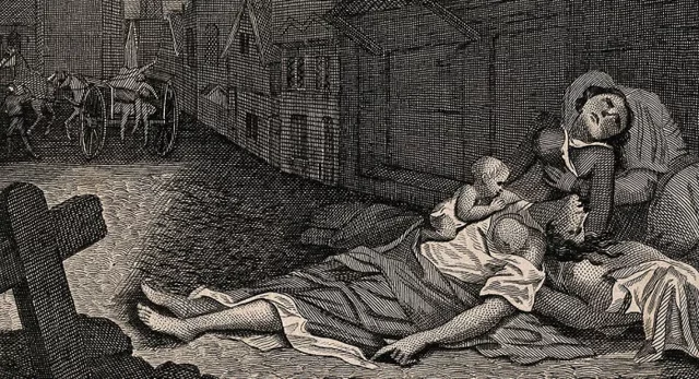 The outbreak of plague