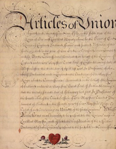 The Act of Union between England and Scotland