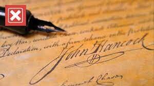 The declaration of independence is signed!!