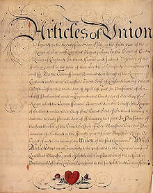Act of Union (1707) : the first one, between England and Scotland
