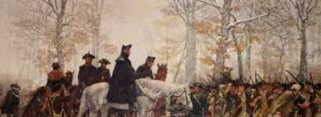 Washington arrives on outskirts of Boston with Continental troops