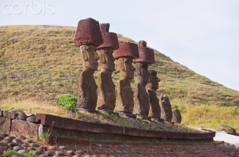 Moai on platform (ahu)