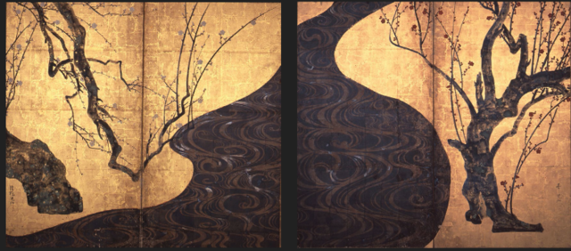 White and Red Plum Blossoms