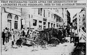 The assassination of Archduke Franz Ferdinand