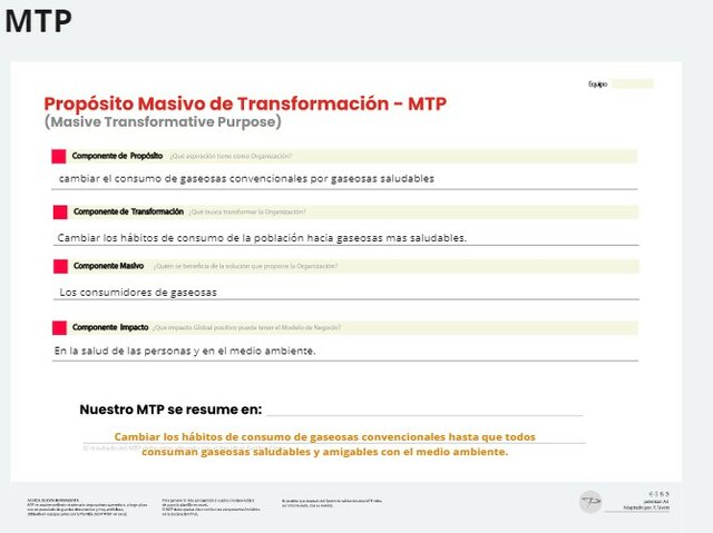 Propósito Masivo de Transformación