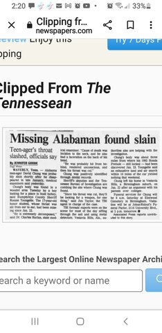 David Chung's car found