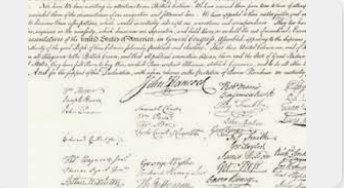 Declaration of Independence signed.