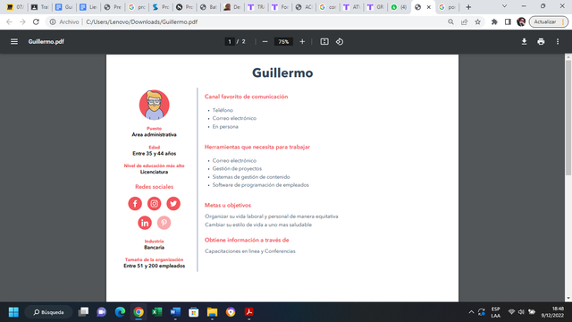 PERFIL GUILLERMO