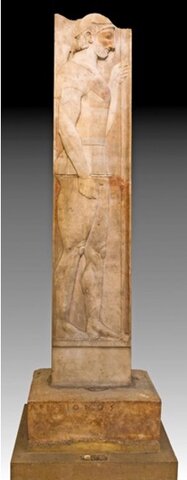 Estela de Aristión (510-500 a.C.) - Museo Arqueológico Nacional de Atenas, Grecia.