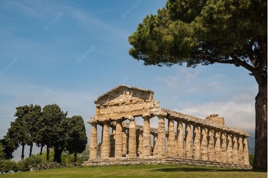 Templo de Atenea - Paestum, Campania, Italia.