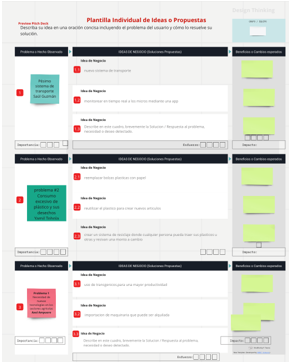 Plantilla Individual de Ideas o Propuestas