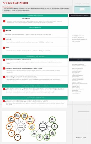 PERFIL DE IDEAS DE NEGOCIO