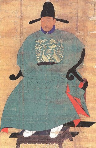 Portrait of Sin Sukju (1417-1475) (Korean)