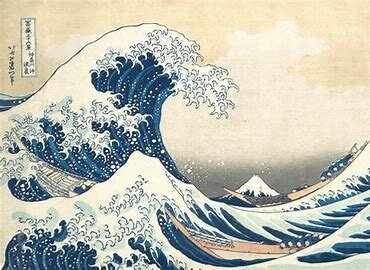 Under the Wave off Kanagawa (Kanagawa oki nami ura),  also known as the Great Wave, from the series Thirty-six Views of Mount Fuji