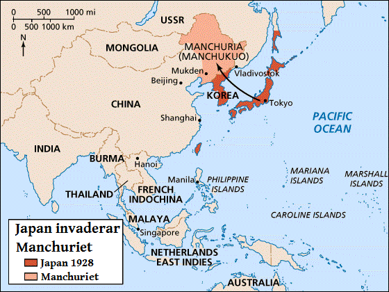 Japonska zasede mandžurijo