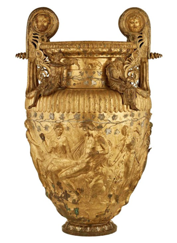 Crátera de Derveni (siglo IV a.C.) - Museo Arqueológico de Tesalónica, Grecia.