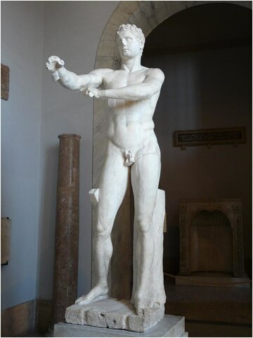 Apoxiómenos (siglo IV a.C.) - Museos Vaticanos, Ciudad del Vaticano.