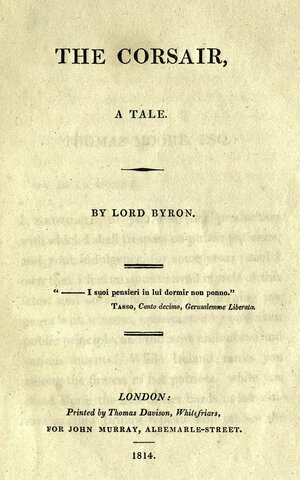 Д. Байрон, "Корсар"