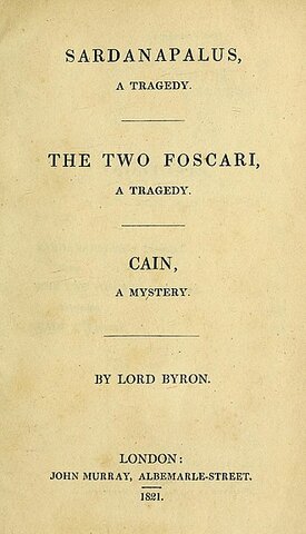 Д. Байрон, "Каин"