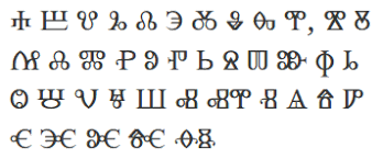 το γλαγολιτικό αλφάβητο