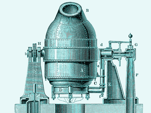 Henry Bessemer developed a cheap way to produce a lot of steel from cast iron