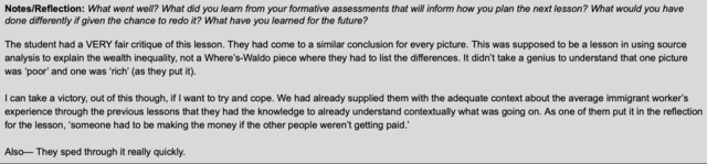 Lesson Plan Reflection