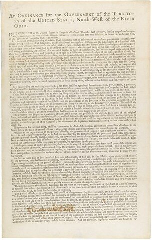 Northwest Ordinance enacted