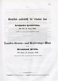 Slovenska izdaja državnega zakonika in vladnega lista