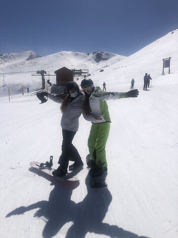 went to colorado with my dad and family(risk taker)