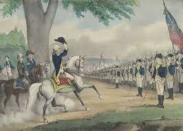 Washington arrives on outskirts of Boston with Continental troops
