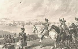 Washington arrives on outskirts of boston with Continental troops