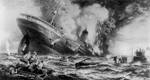 Germany sinks the Lusitania