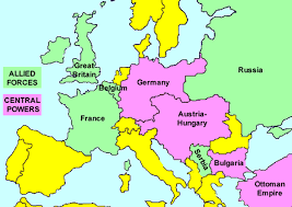 Allied and Central powers start to join WW1