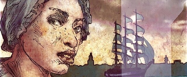 Ona fled, escaping to New Hampshire (Free State)