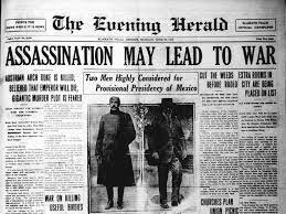 The assassination of Austrian Archduke Franz Ferdinand