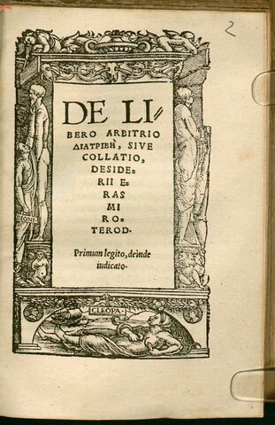 Erasmus publishes tract on free will