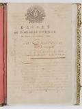 The Constitution of 1791 sets up a constitutional monarchy in France
