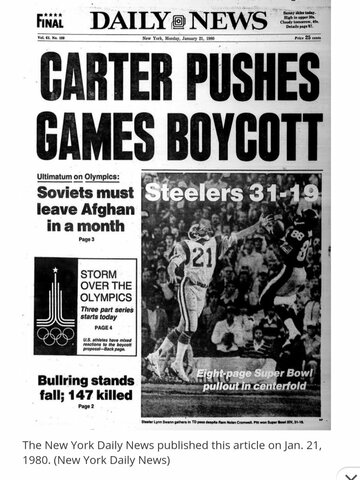 Jimmy Carter - America Boycotts 1980 Olympics