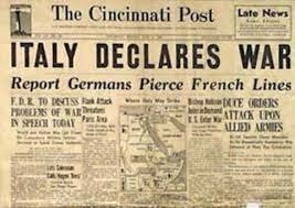 Italy declares war with Austria-Hungary.