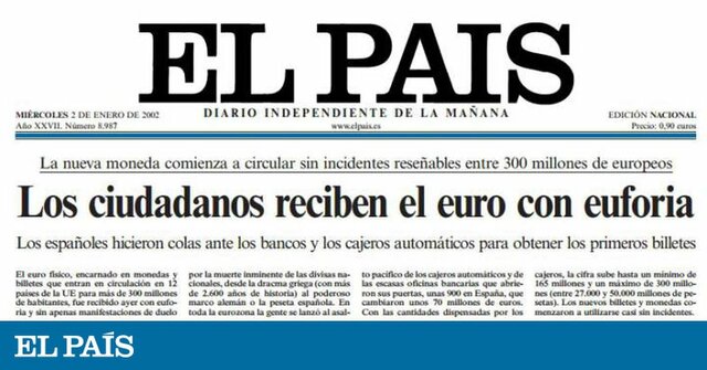 Entra en circulació l'euro
