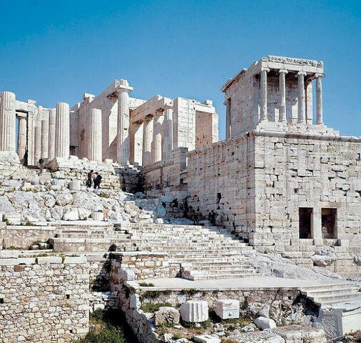 Los propileos y el Templo Atenea Niké