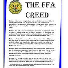 National FFA Creed was Adopted