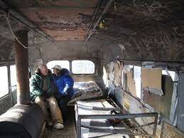 Chris' parents visit the bus