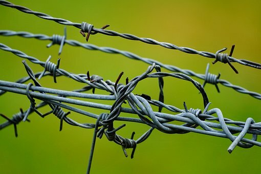 Barbed wire Invented